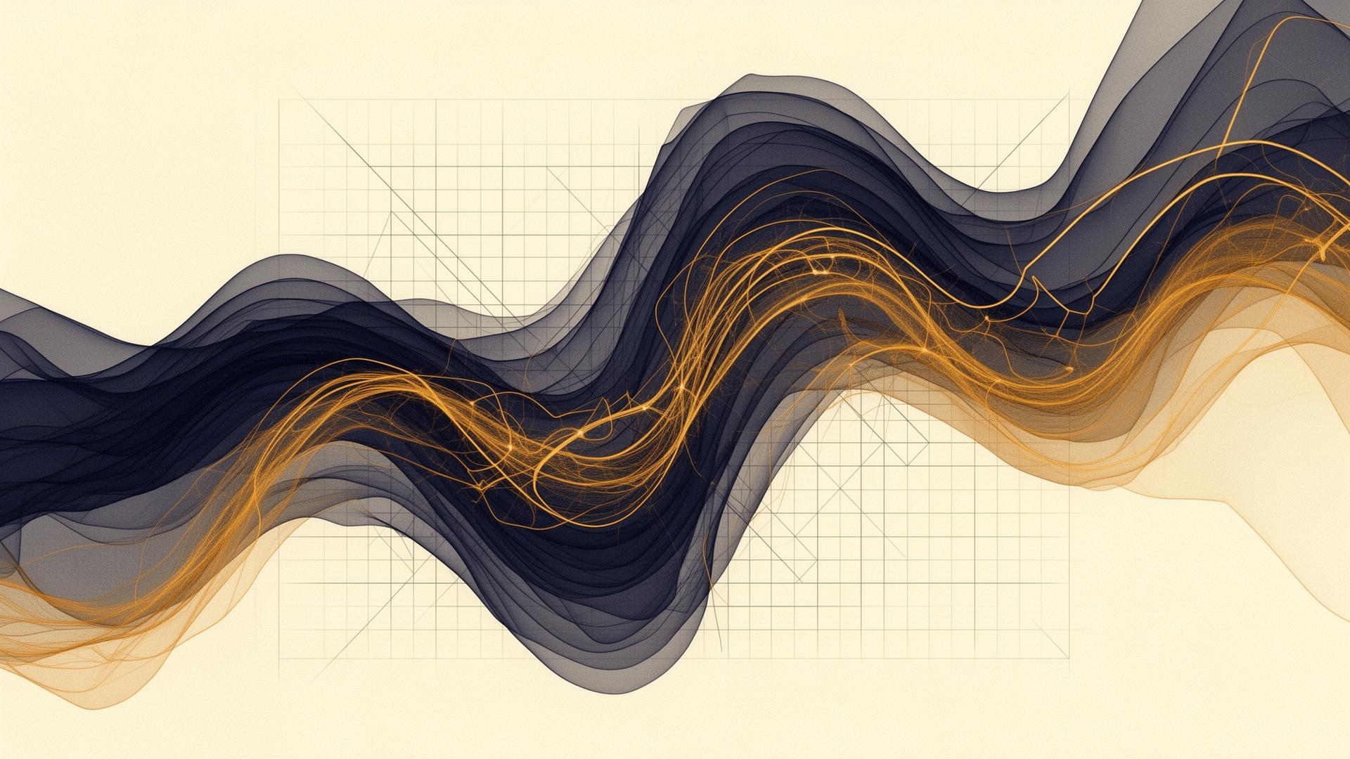 Abstract visualization of AI-native transformation